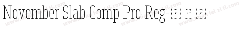 November Slab Comp Pro Reg字体转换